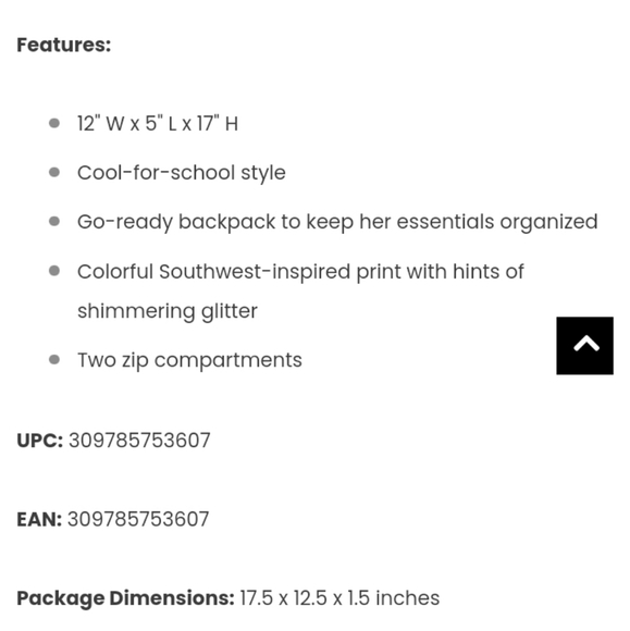 🌟5$20 NWT Justice bookbag - Picture 3 of 9